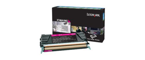 LEXMARK X-746/748 Toner Magenta Retornable , Lexmark , LEXX746A1MG , 734646346627